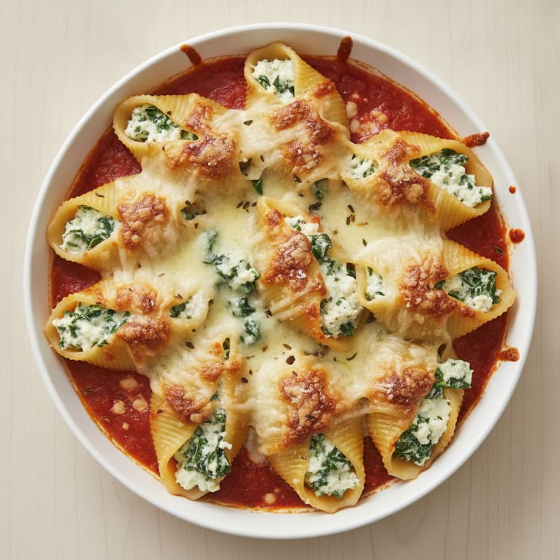Spinach & Ricotta Stuffed Shells