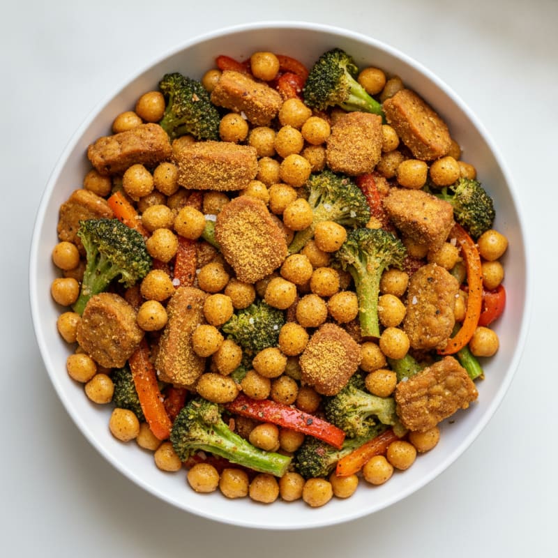 Roasted Vegetable and Chickpea Bowl