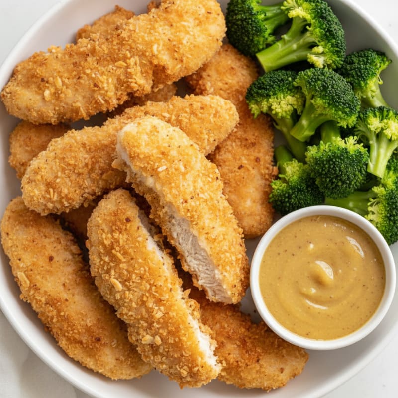 Baked Chicken Tenders with Honey Mustard
