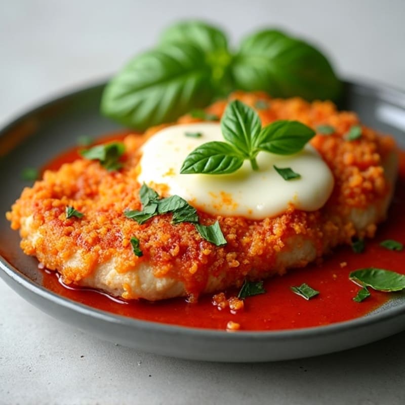 Healthy Crispy Chicken Parmesan