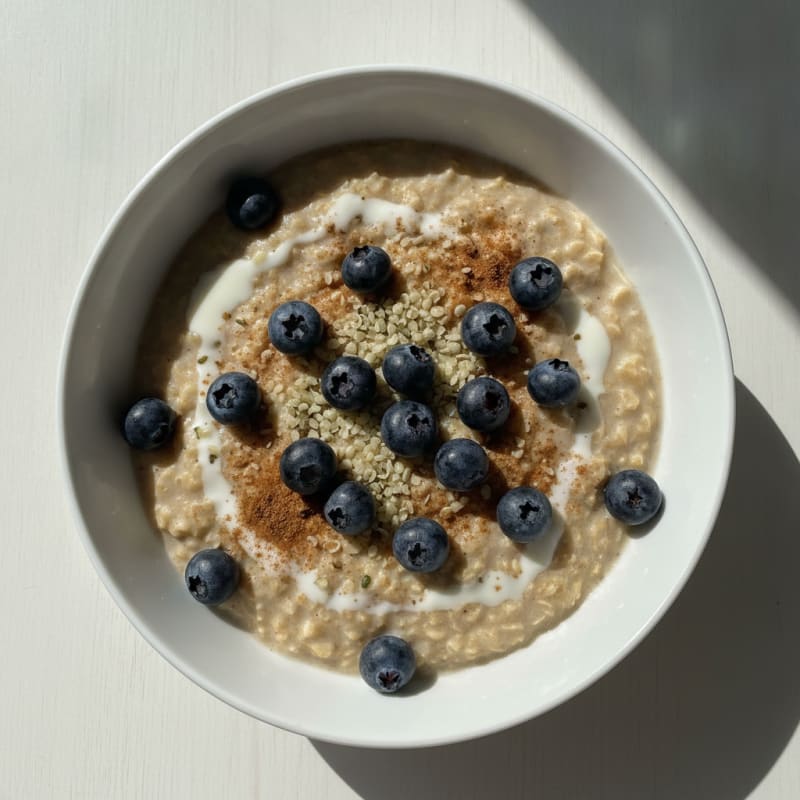 Almond Milk Protein Oatmeal Bowl