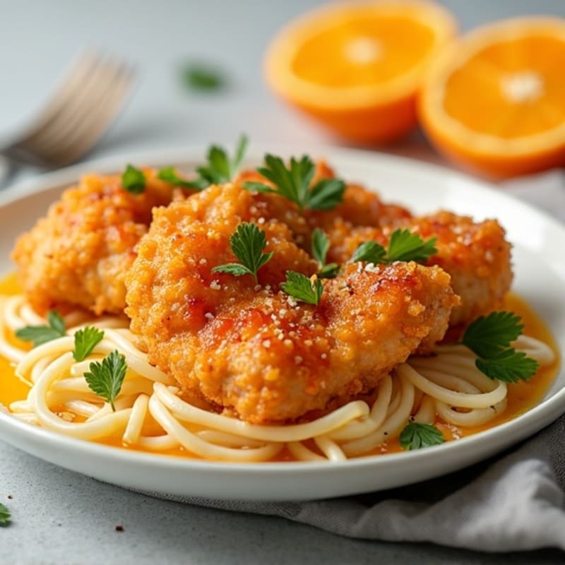 Healthy Crispy Zesty Orange Chicken