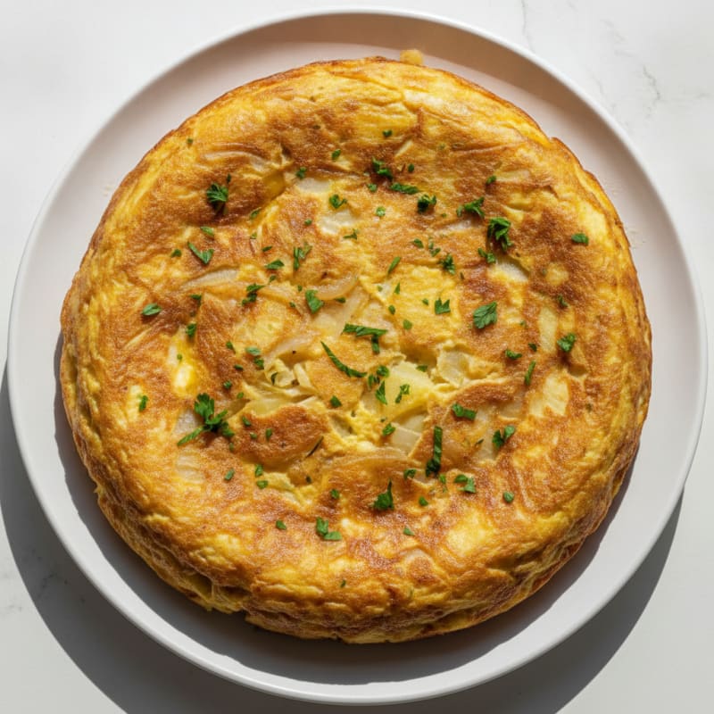 Spanish Tortilla with Caramelized Onions