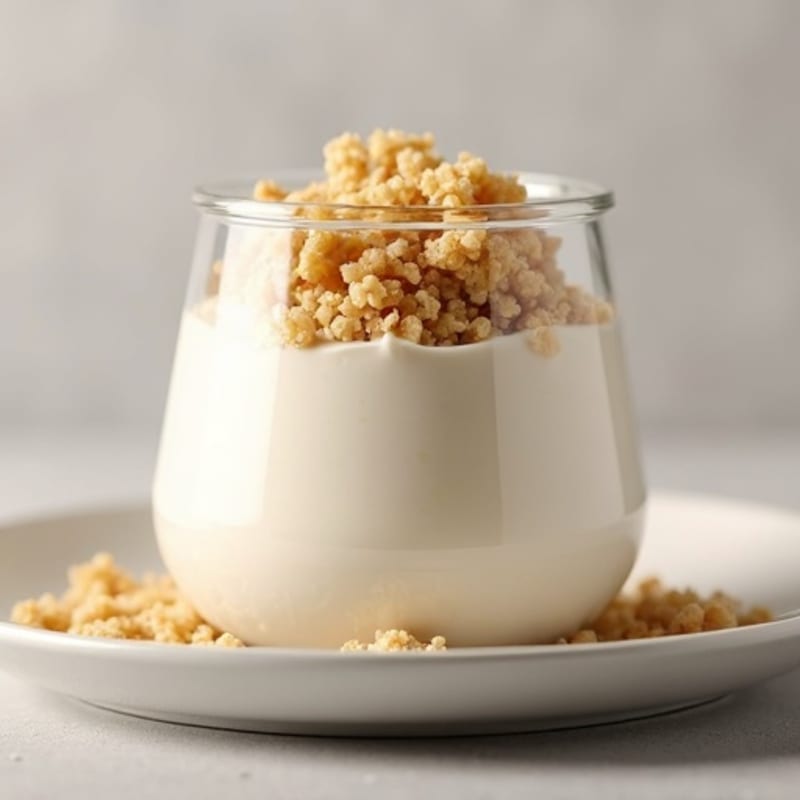 Creamy Greek Yogurt Protein Mousse with Quinoa Crunch