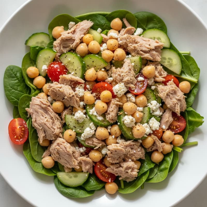 Mediterranean Tuna and Chickpea Salad