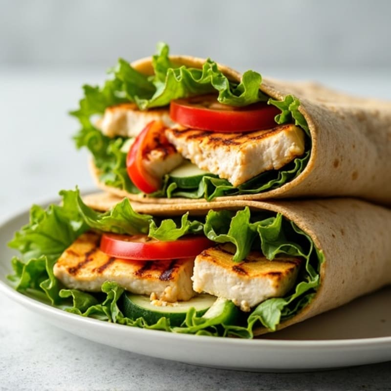 Grilled Chicken and Fresh Veggie Wrap