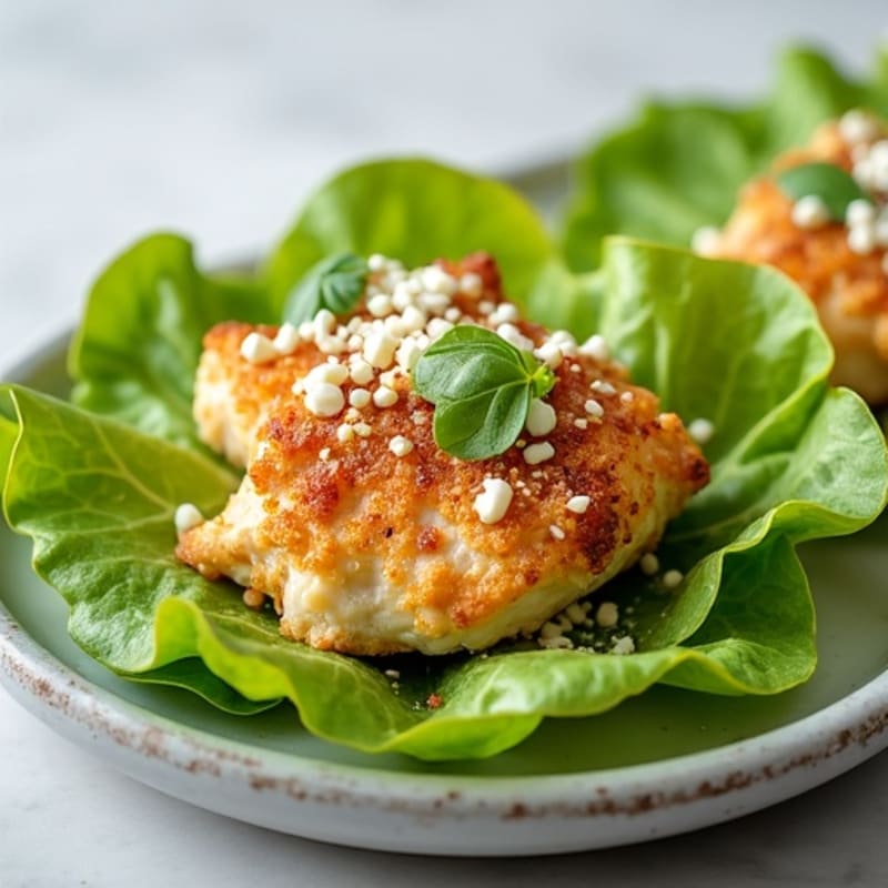 Crispy Chicken Fresh Caesar Lettuce Wraps