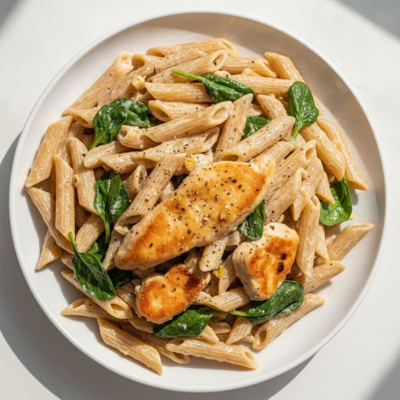 Garlic Parmesan Chicken Alfredo Pasta
