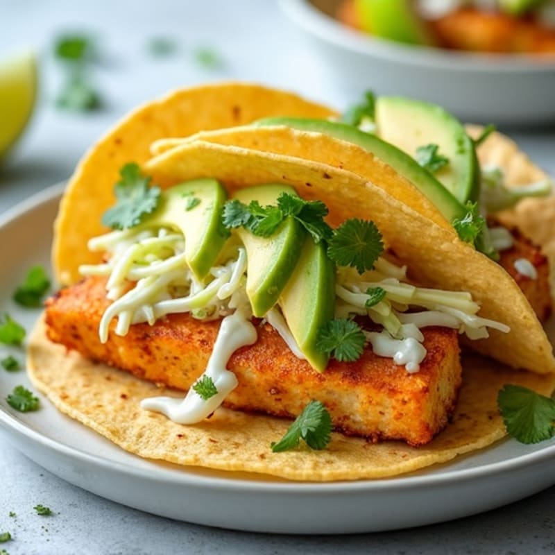 Healthy Crispy Baked Fish Tacos