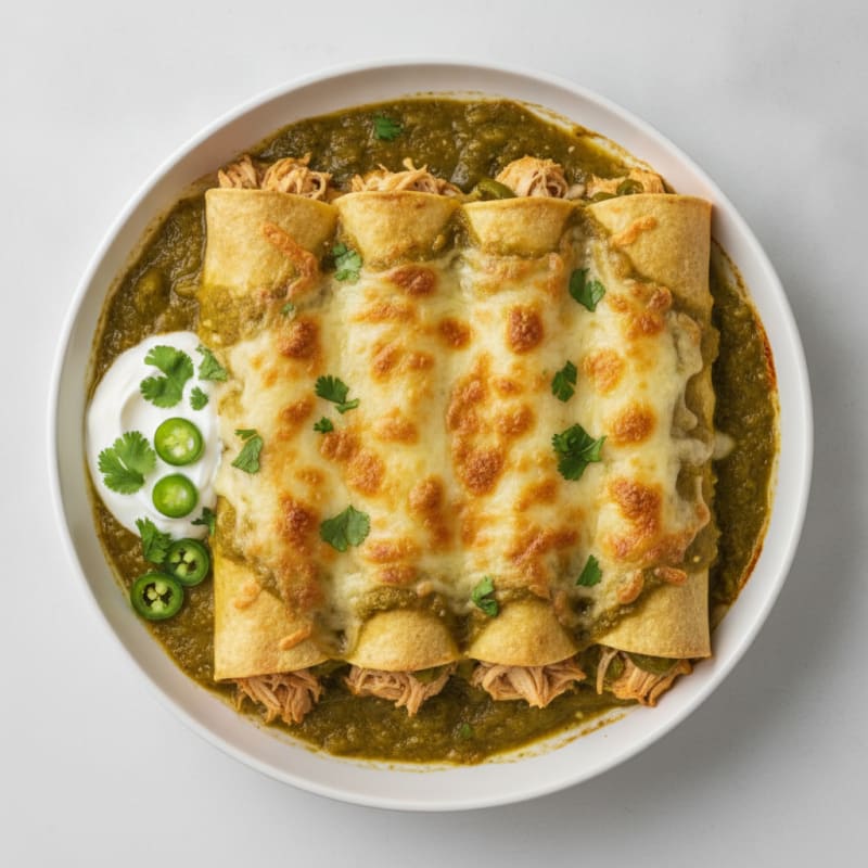 Chicken Green Chile Enchiladas