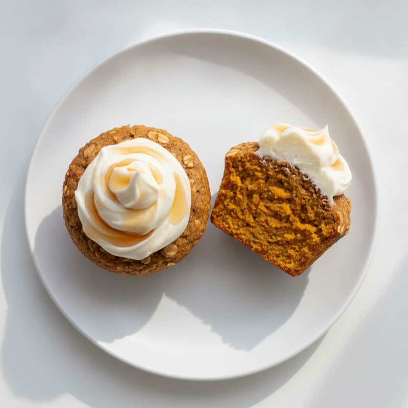 Pumpkin Spice Muffins with Cream Cheese Frosting