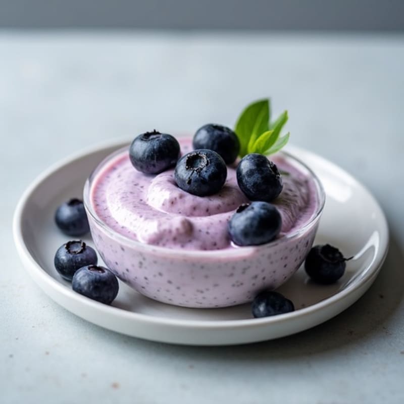 High-Protein Blueberry Yogurt Chia Pudding