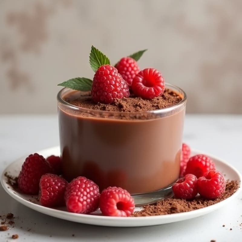Silky Chocolate Protein Pudding with Greek Yogurt