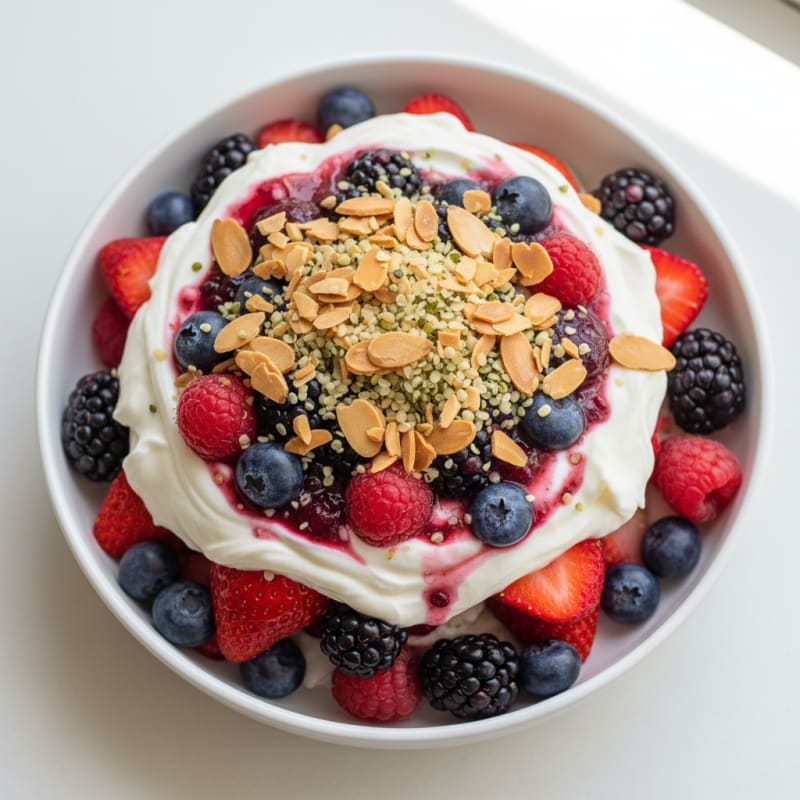 Creamy Greek Yogurt Protein Parfait with Mixed Berries