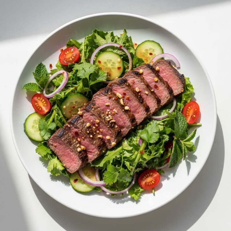 Grilled Eye Fillet Thai Beef Salad