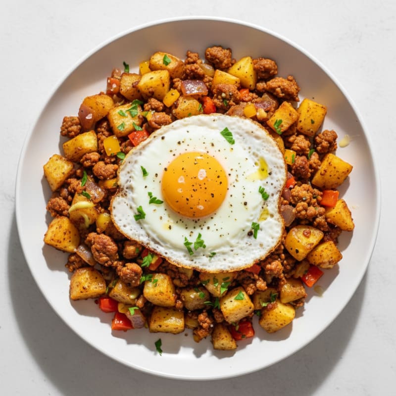 Crispy Potato and Chorizo Hash