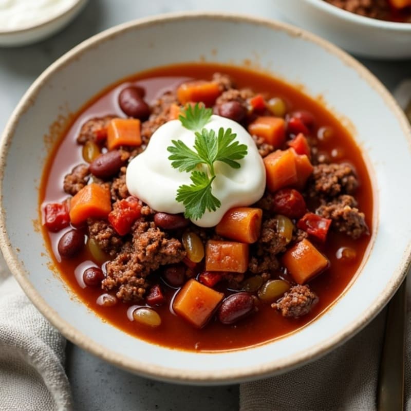 Tender Slow Cooker Beef Chili
