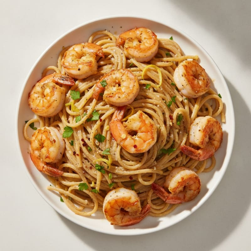 Garlic Butter Shrimp Scampi Pasta