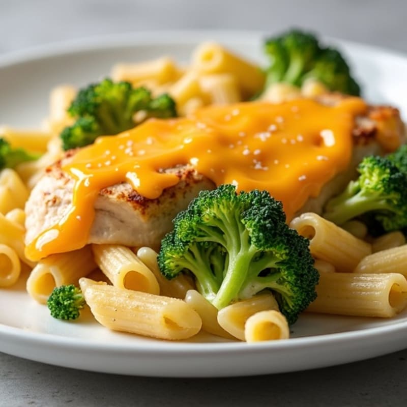 Baked Cheesy Chicken and Broccoli Pasta