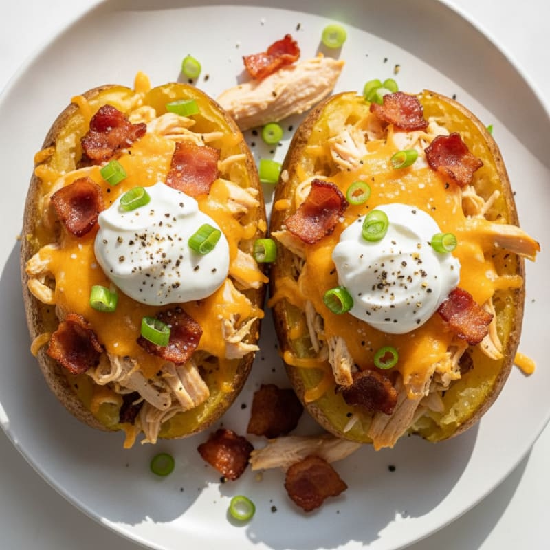 Bacon Cheddar Stuffed Potatoes