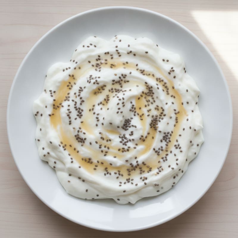 Silky Vanilla Protein Yogurt with Chia Seeds