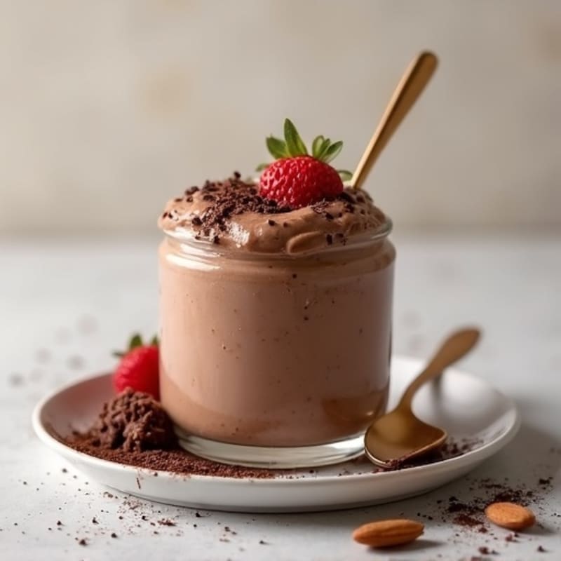 Silky Chocolate Protein Pudding with Greek Yogurt