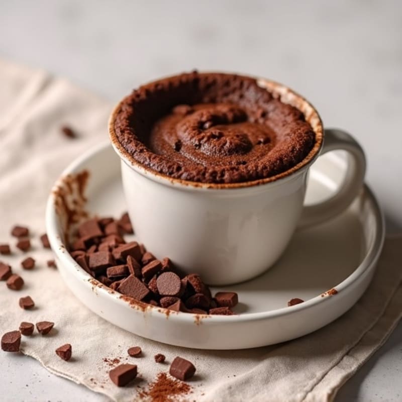 Healthy Chocolate Protein Mug Cake