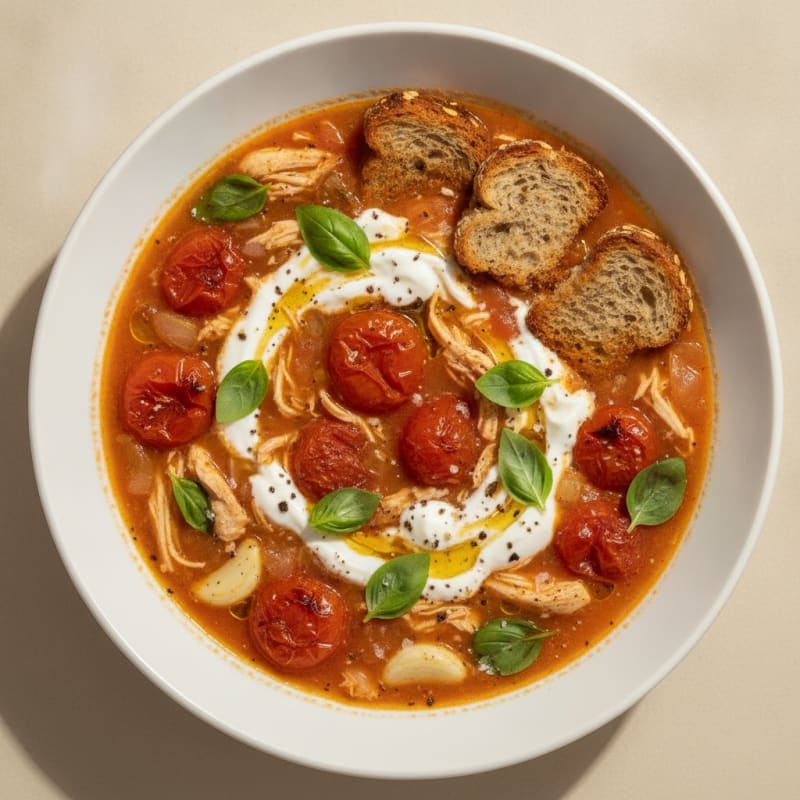 Roasted Tomato Basil Soup