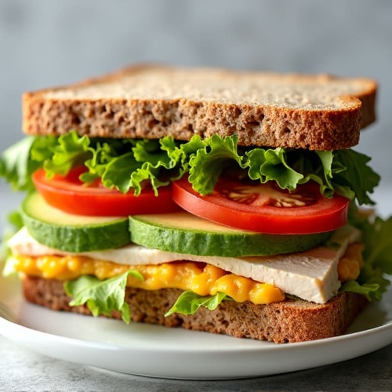 Lean Turkey and Fresh Veggie Whole Wheat Sandwich