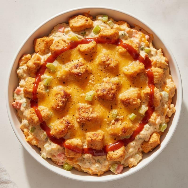 Buffalo Chicken Dip with Creamy Ranch