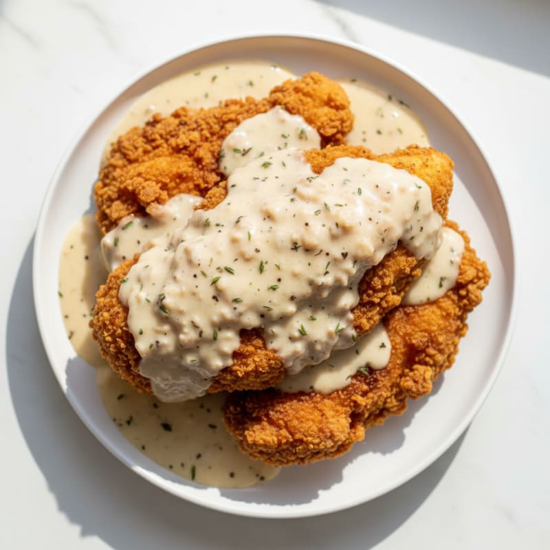 Buttermilk Fried Chicken with Creamy Gravy
