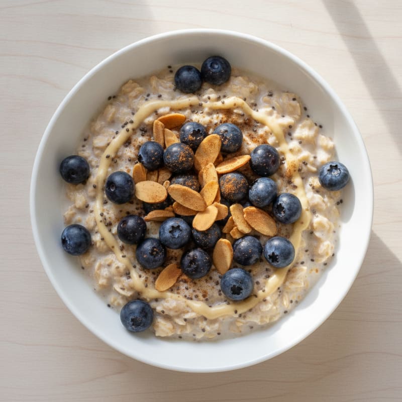 Blueberry Almond Overnight Oats