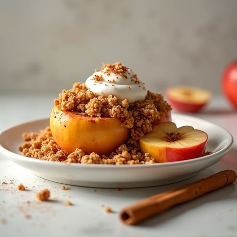 Cinnamon-Spiced Apple Oat Crumble