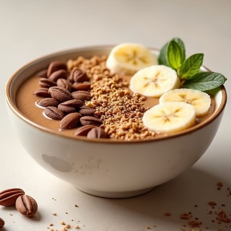 Creamy Protein-Packed Coffee Smoothie Bowl