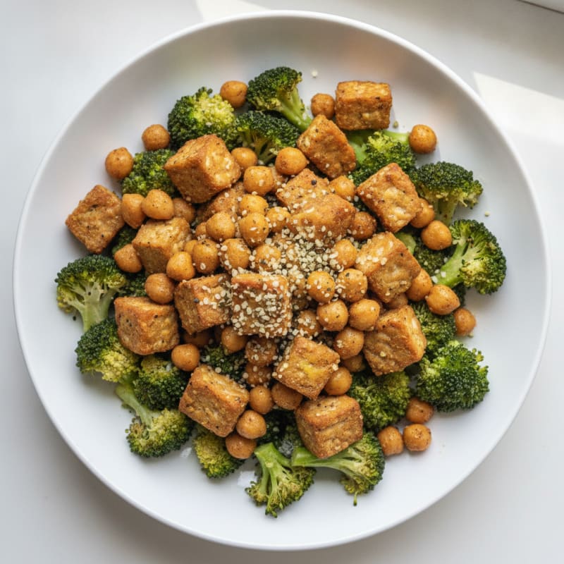 Roasted Vegetable and Chickpea Buddha Bowl