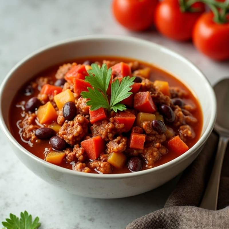 Hearty Slow Cooker Beef Chili