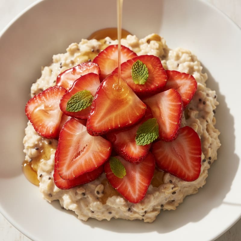 Strawberry Shortcake Overnight Oats