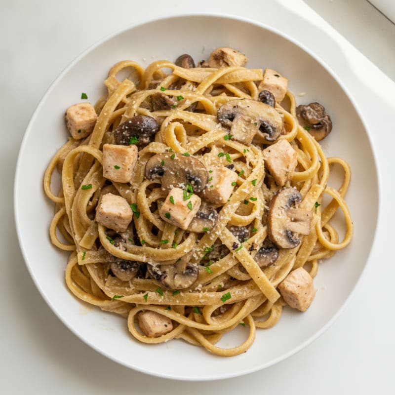 Truffle Mushroom Tagliatelle with Parmesan