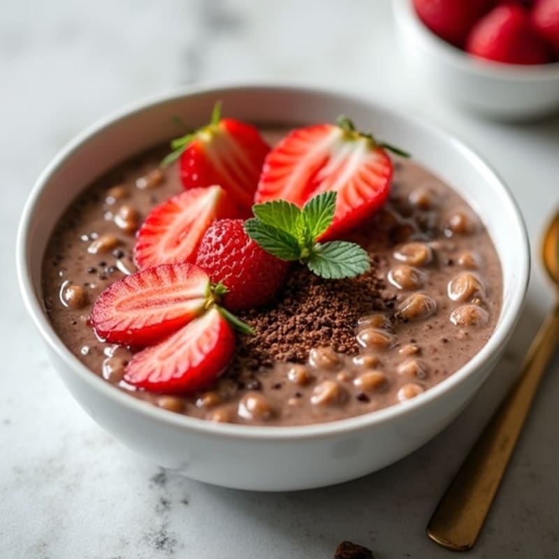 Creamy Chocolate Protein Overnight Oats