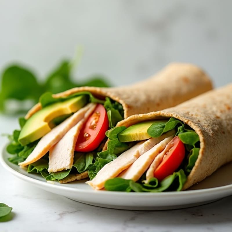 Creamy Turkey Avocado Wrap