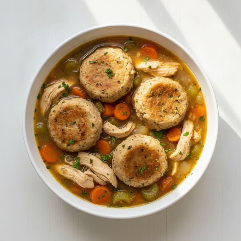 Homestyle Chicken and Herb Dumplings