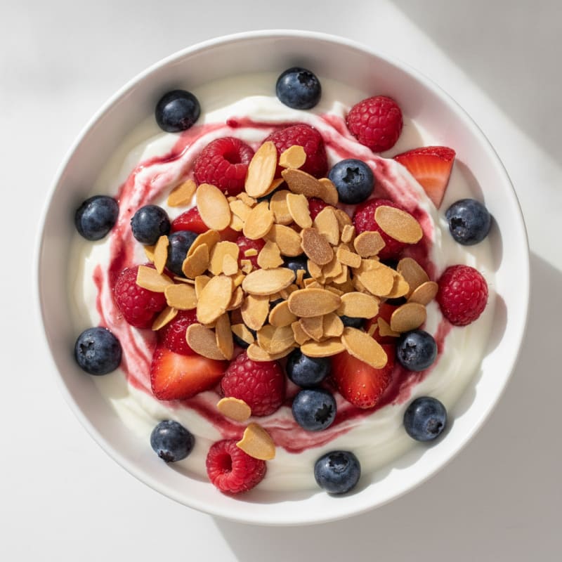 Creamy Greek Yogurt Protein Parfait with Mixed Berries