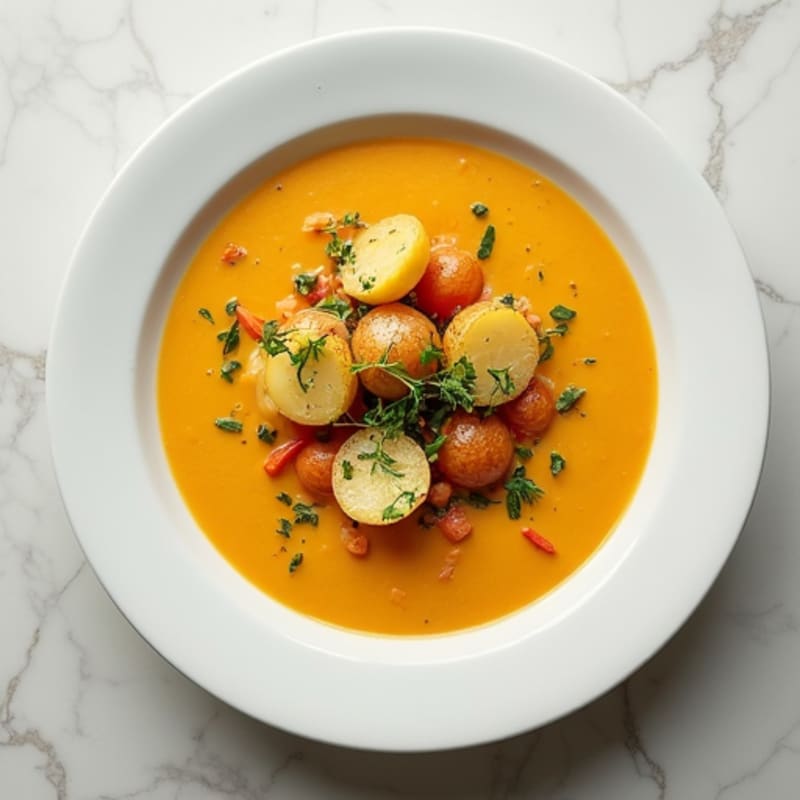 Creamy Roasted Potato and Vegetable Soup