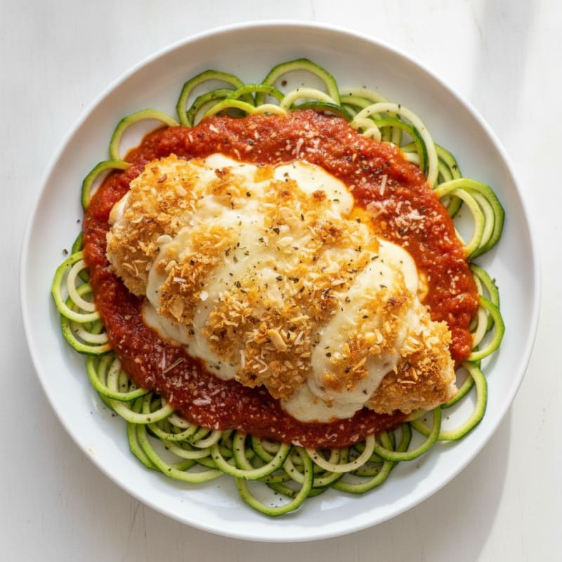 Crispy Chicken Parmesan with Marinara Sauce