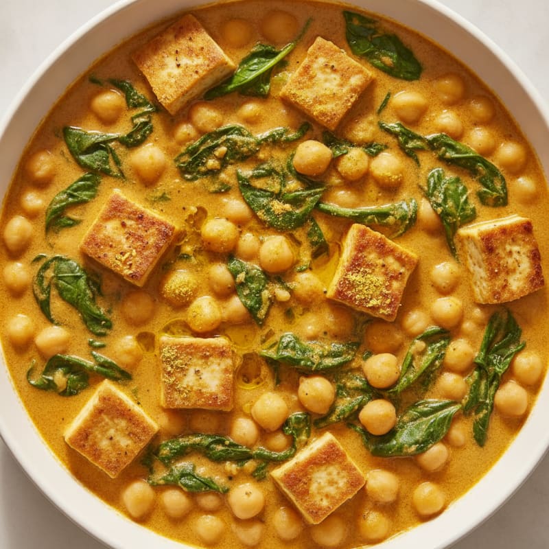 Hearty Chickpea and Spinach Curry