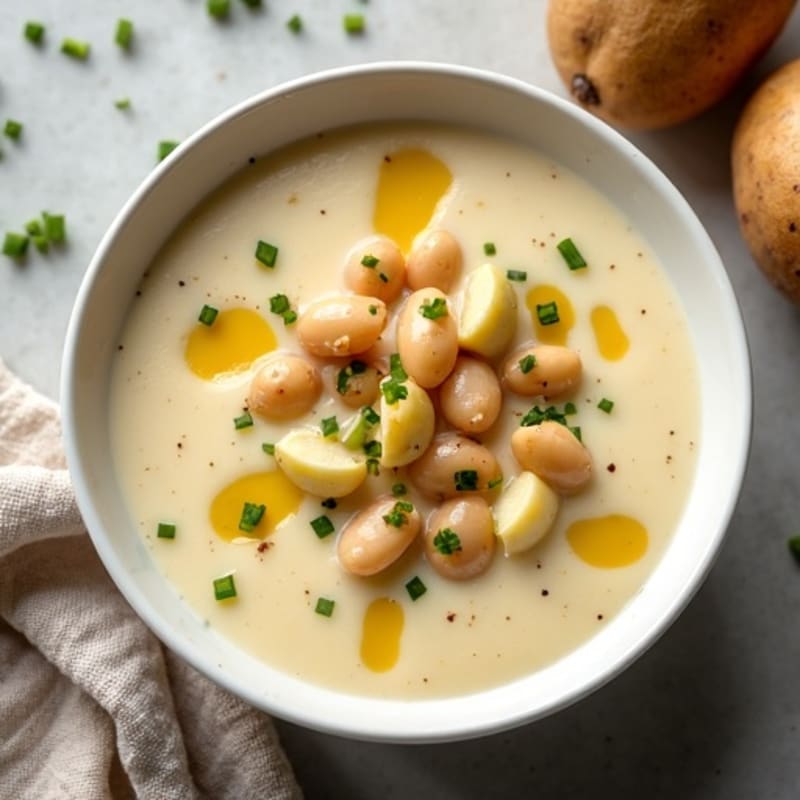 Healthy Creamy Baked Potato Soup