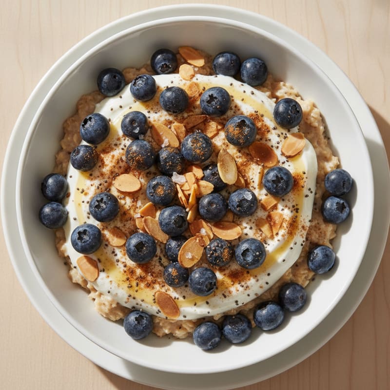 Blueberry Almond Oatmeal Bowl
