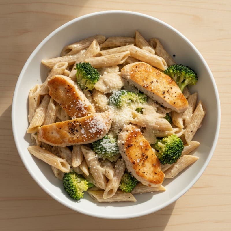 Garlic Parmesan Chicken Alfredo Pasta