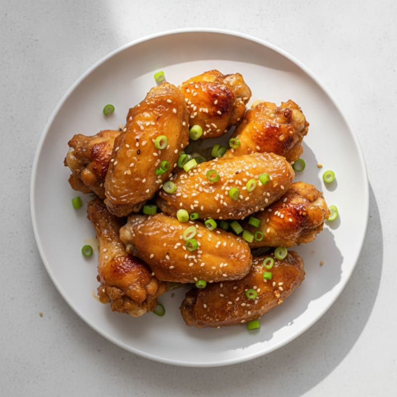 Sweet and Sticky Honey-Garlic Chicken Wings