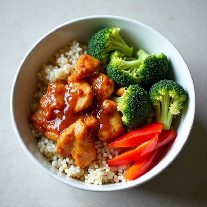 Sticky Ginger-Garlic Teriyaki Chicken Bowl